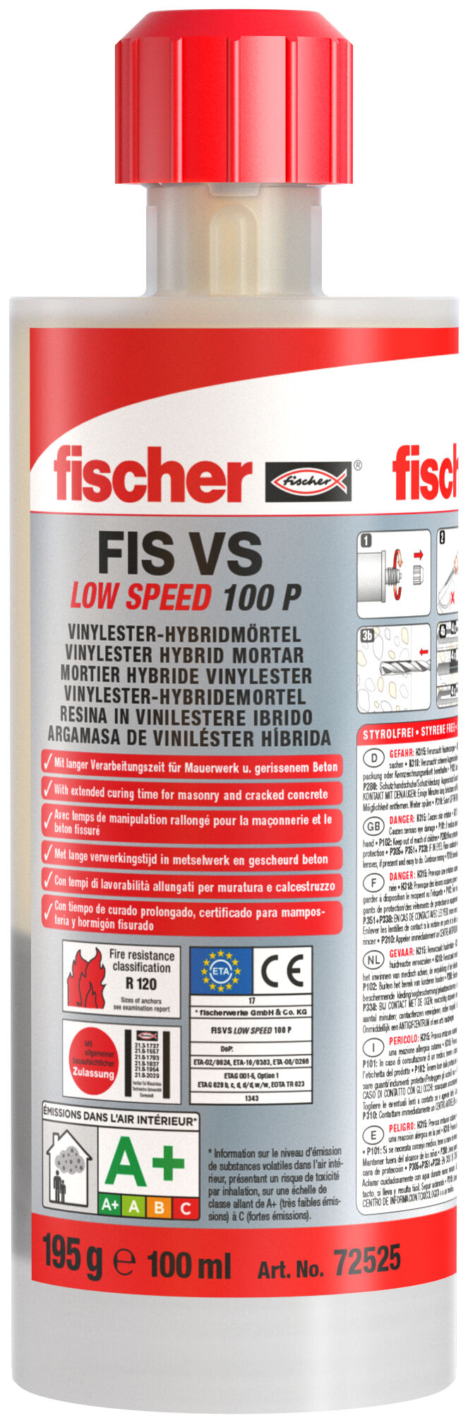 fischer Injection mortar FIS VS LOW SPEED 100 P